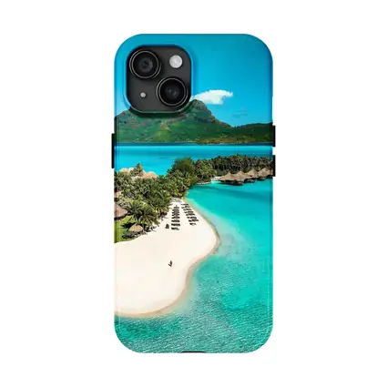 Bora Bora Tropical Beach Crystal Blue Lagoon