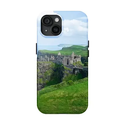 Dunluce Castle Ruins Irish Coastal Cliffs