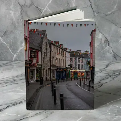 Irish Town Street with Colorful Shopfronts