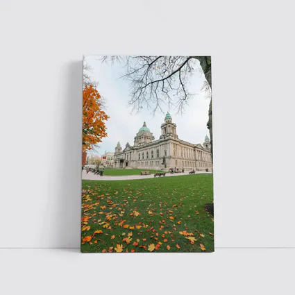 Belfast City Hall Autumn Leaves Ireland
