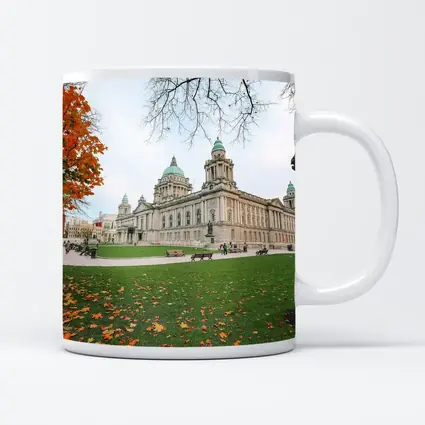 Belfast City Hall Autumn Leaves Ireland