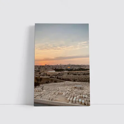 Jerusalem Old City Sunset Panoramic View
