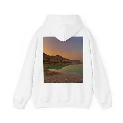 Dead Sea Sunset Orange Sky Desert Landscape