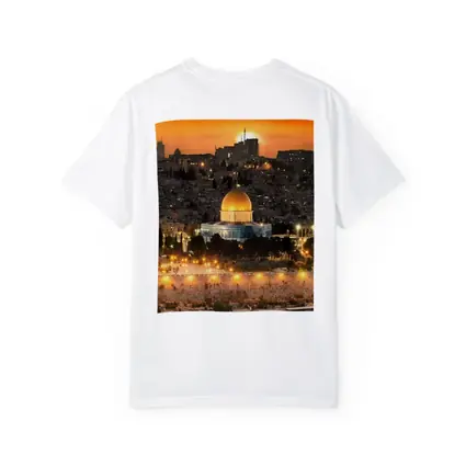 Dome of the Rock Jerusalem Sunset Skyline