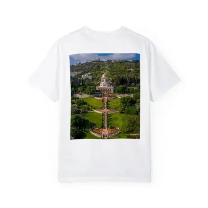 Bahai Gardens Shrine Haifa Israel Aerial View