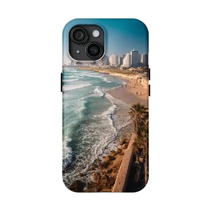 Tel Aviv Coastline Beach Skyline Aerial View
