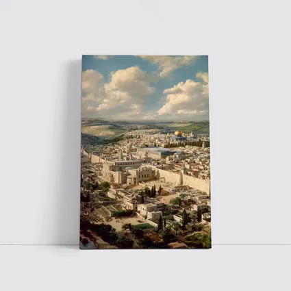 Jerusalem Old City Aerial Panoramic View