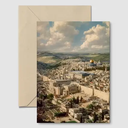 Jerusalem Old City Aerial Panoramic View