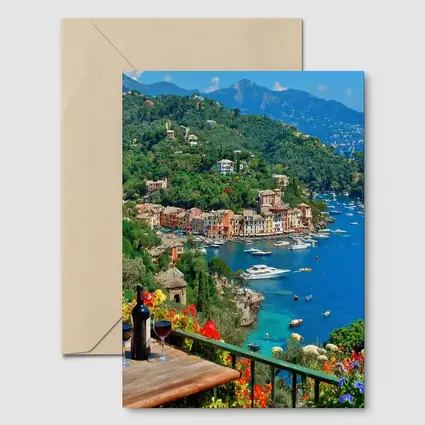 Portofino Italy Harbor Colorful Coastal Village View