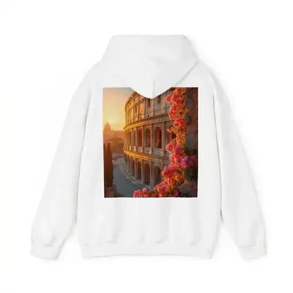 Rome Colosseum Sunset Pink Bougainvillea Flowers