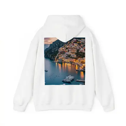 Positano Amalfi Coast Italy Dusk Harbor