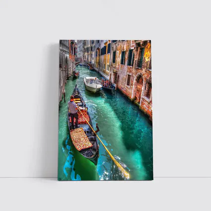 Venice Canal Gondola Italy Turquoise Water