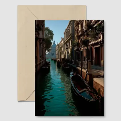 Venice Canal Gondolas Historic Architecture Italy