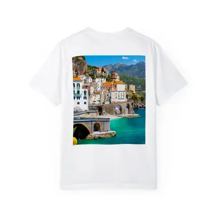 Amalfi Coast Cliffside Village Lemon Trees