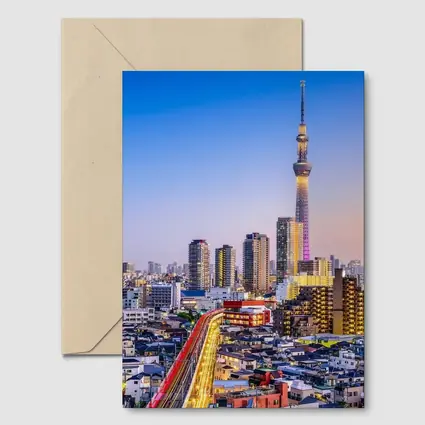 Tokyo Skytree Tower City Skyline Dusk