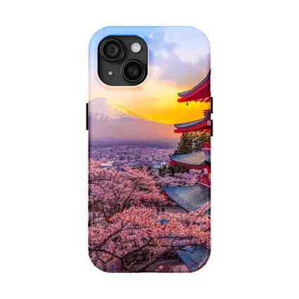 Chureito Pagoda Cherry Blossoms Mount Fuji Sunset