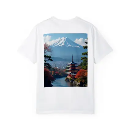 Mount Fuji Pagoda River Autumn Japan