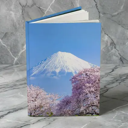 Mount Fuji Cherry Blossoms Blue Sky Japan