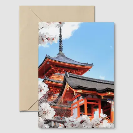 Kiyomizu Temple Cherry Blossoms Kyoto Japan