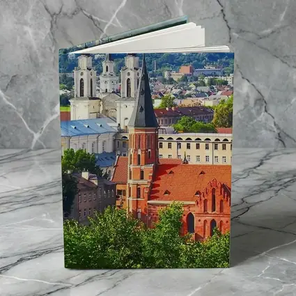 Kaunas Old Town Churches Aerial City View