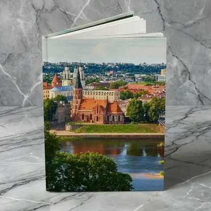 Kaunas Old Town River Bridge Aerial View