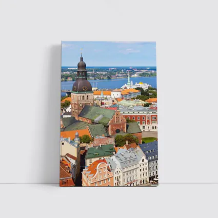 Riga Old Town Cathedral River View