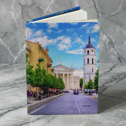 Vilnius Cathedral Bell Tower Old Town Street