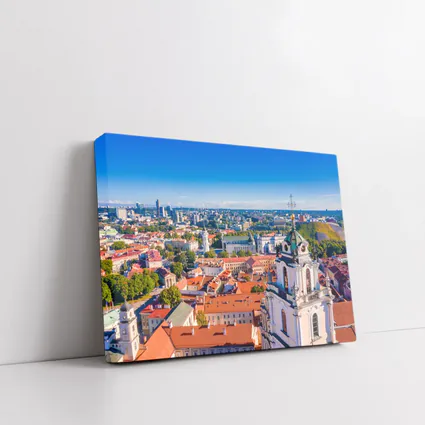 Vilnius Old Town Aerial City View