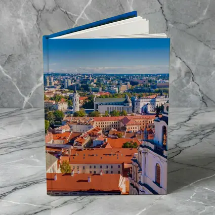 Vilnius Old Town Aerial City View