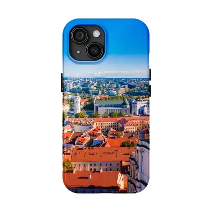 Vilnius Old Town Aerial City View