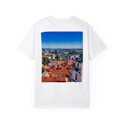 Vilnius Old Town Aerial City View