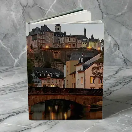 Luxembourg City Old Town Bridge at Dusk