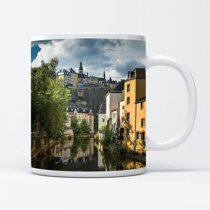 Luxembourg City Canal Old Town View