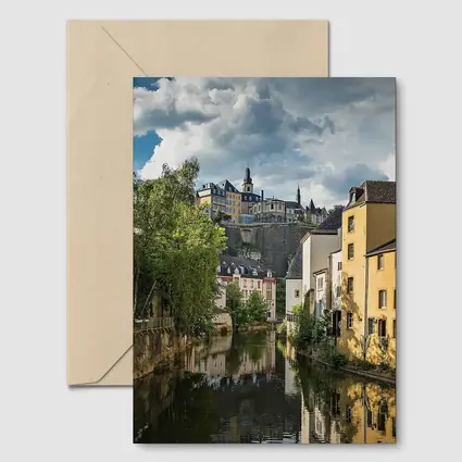 Luxembourg City Canal Old Town View