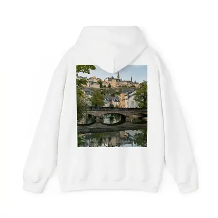 Luxembourg City Old Town Bridge Reflection