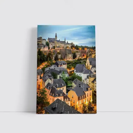 Luxembourg City Old Town Evening Cityscape