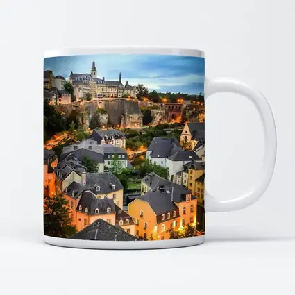 Luxembourg City Old Town Evening Cityscape