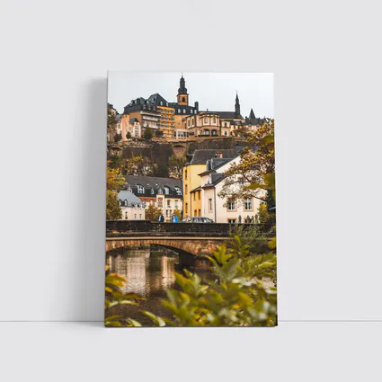 Luxembourg City Old Town Bridge View
