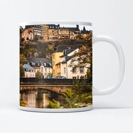 Luxembourg City Old Town Bridge View