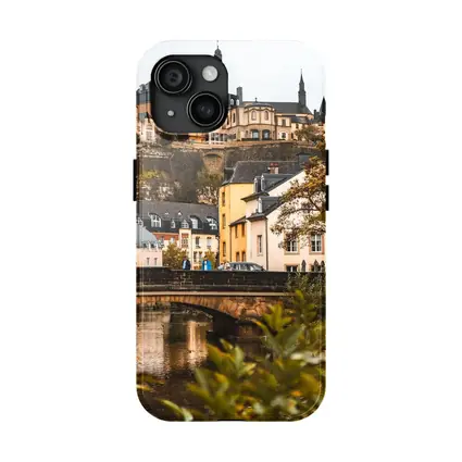 Luxembourg City Old Town Bridge View