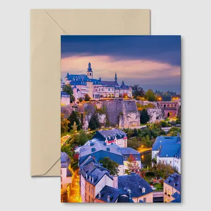 Luxembourg City Old Town at Dusk