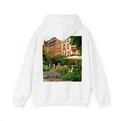 German Hotel Garden Colorful Flower Beds