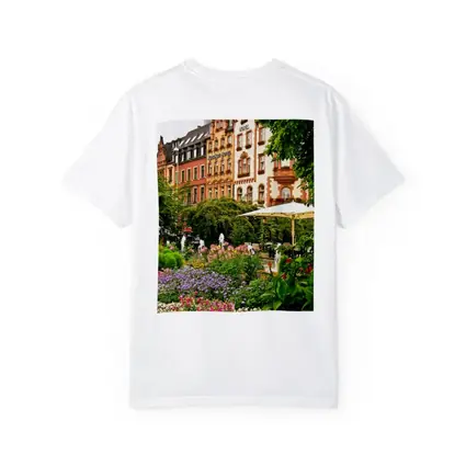 German Hotel Garden Colorful Flower Beds