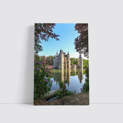 Medieval Castle Reflected In Moat Water