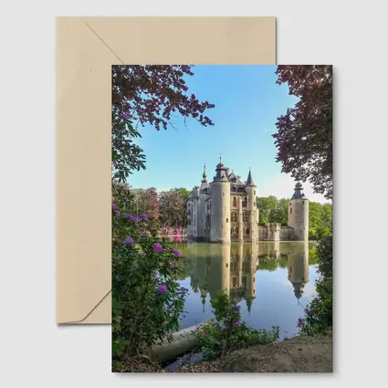 Medieval Castle Reflected In Moat Water