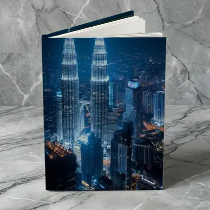 Petronas Twin Towers Kuala Lumpur Night Skyline