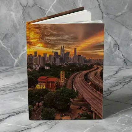 Kuala Lumpur Skyline Fiery Sunset Cityscape
