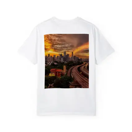 Kuala Lumpur Skyline Fiery Sunset Cityscape