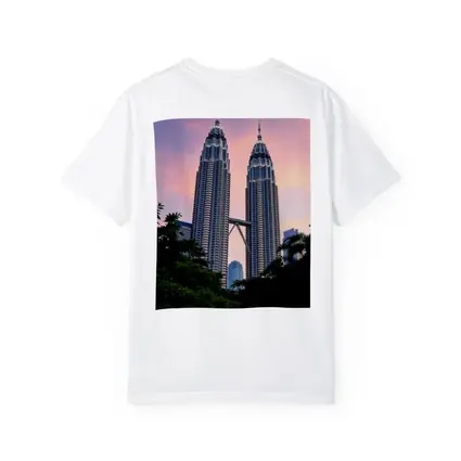 Petronas Twin Towers Pink Sunset Sky