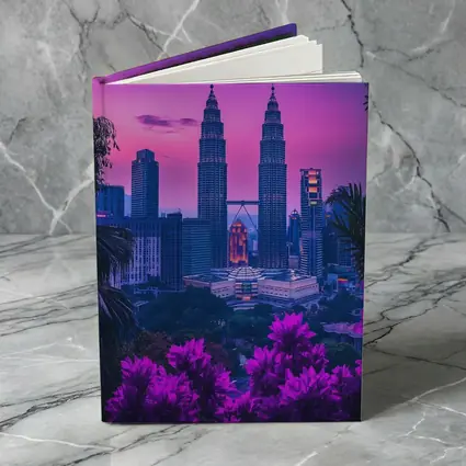 Petronas Towers Kuala Lumpur Purple Sunset Sky